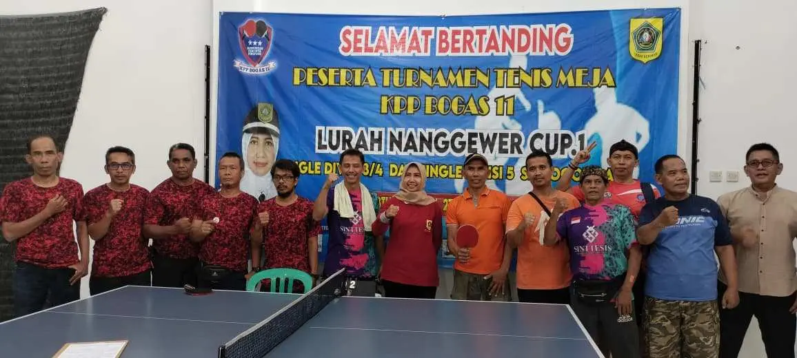 Lurah Nanggewer Cup 1 Jadi Ajang Unjuk Gigi Atlet Tenis Meja Bogor Raya