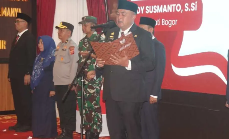 Bupati Bogor Rudy Susmanto Lantik 22 Pejabat Struktural Eselon III dan IV, Serta 3 pejabat fungsional